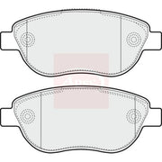 Apec Front Brake Pad Set fits Citroën C4 I 2007-2008 2.0