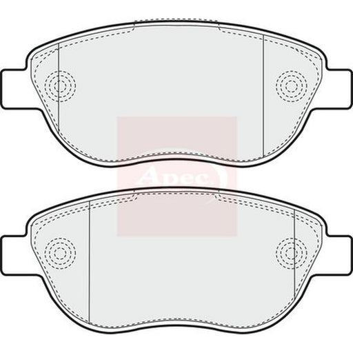 Apec Front Brake Pad Set fits Citroën C4 I 2007-2008 2.0