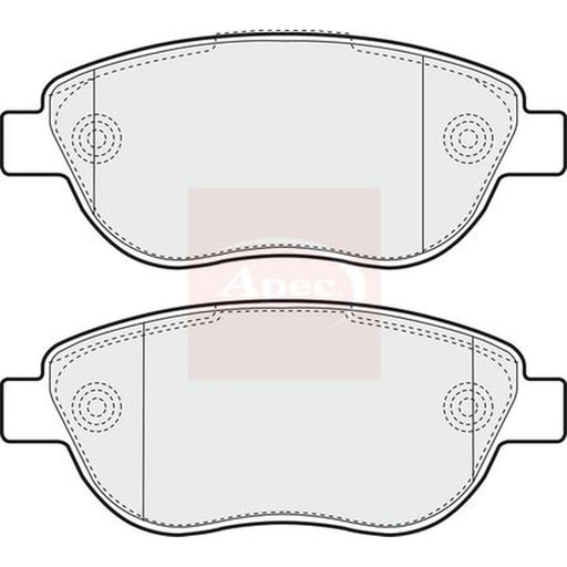 Apec Front Brake Pad Set PAD1630