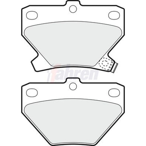 Fahren Rear Brake Pad Set FBP3321
