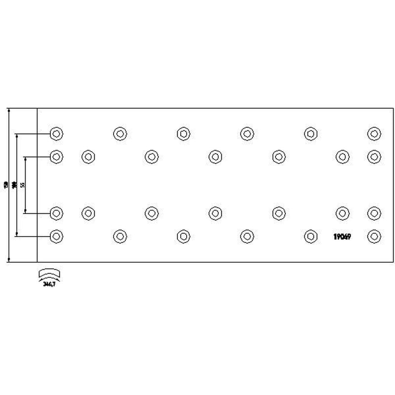 DON Don Cv Brake Lining Set fits Renault Trucks C 1982-1998