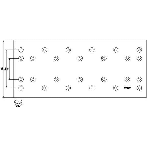 DON Don Cv Brake Lining Set fits Renault Trucks C 1982-1998