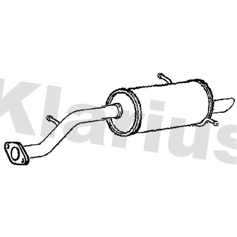 Klarius Box With Tail Pipe Rear fits Subaru Forester 2005-2008 2.0