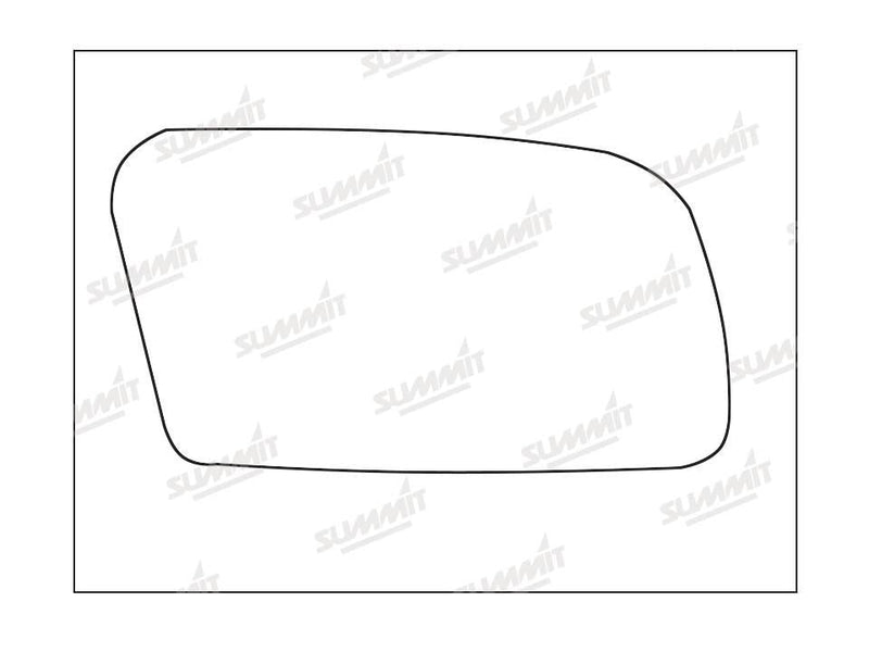 Summit Stick-On Standard Mirror Glass fits Mazda 626 RHS Summit - Bars 4 Cars