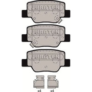 Juratek Rear Brake Pad Set fits Toyota Verso 2009-2018 1.6 1.8 2.0 2.2