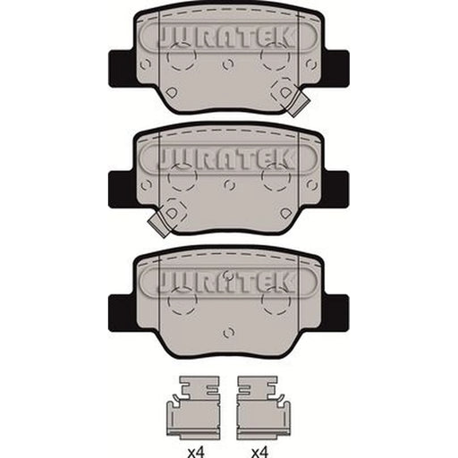 Juratek Rear Brake Pad Set fits Toyota Verso 2009-2018 1.6 1.8 2.0 2.2