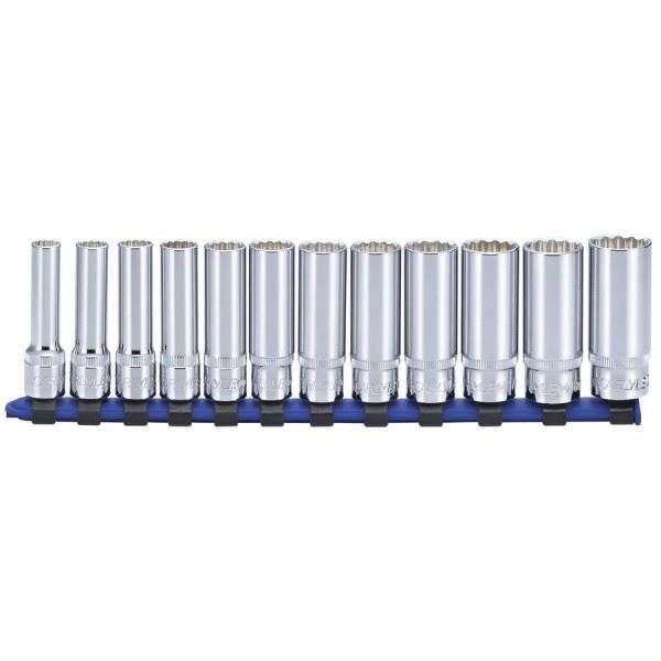 Carlyle Tools Deep Socket Set - Metric - 3/8In. Dr - 12 Pt - 12 Piece - image 1