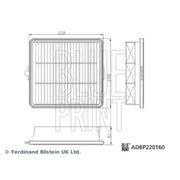 Blue Print Engine Air Filter ADBP220160
