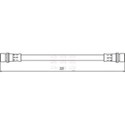 Apec Brake Hydraulic Hose Line Rear Left fits Toyota Yaris/Vitz 2005-2012