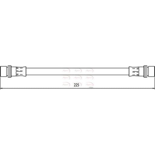 Apec Brake Hydraulic Hose Line inner HOS4090