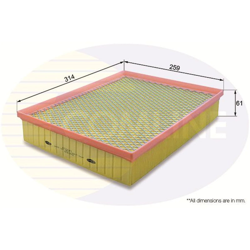 Comline Engine Air Filter fits VW Amarok 2010-2022 2.0 3.0