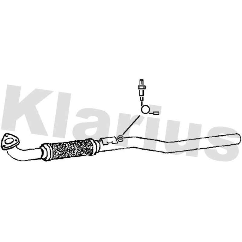 Klarius Exhaust Pipe OD fits Opel Astra H 2004-2010 1.6