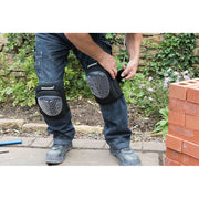 Silverline Hard Cap Gel Knee Pads Adjustable 633711 Silverline  - Dynamic Drive