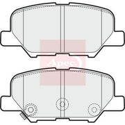 Apec Rear Brake Solid Discs & Pads fits Mazda 6 2012-2020 2.0 2.2 2.5