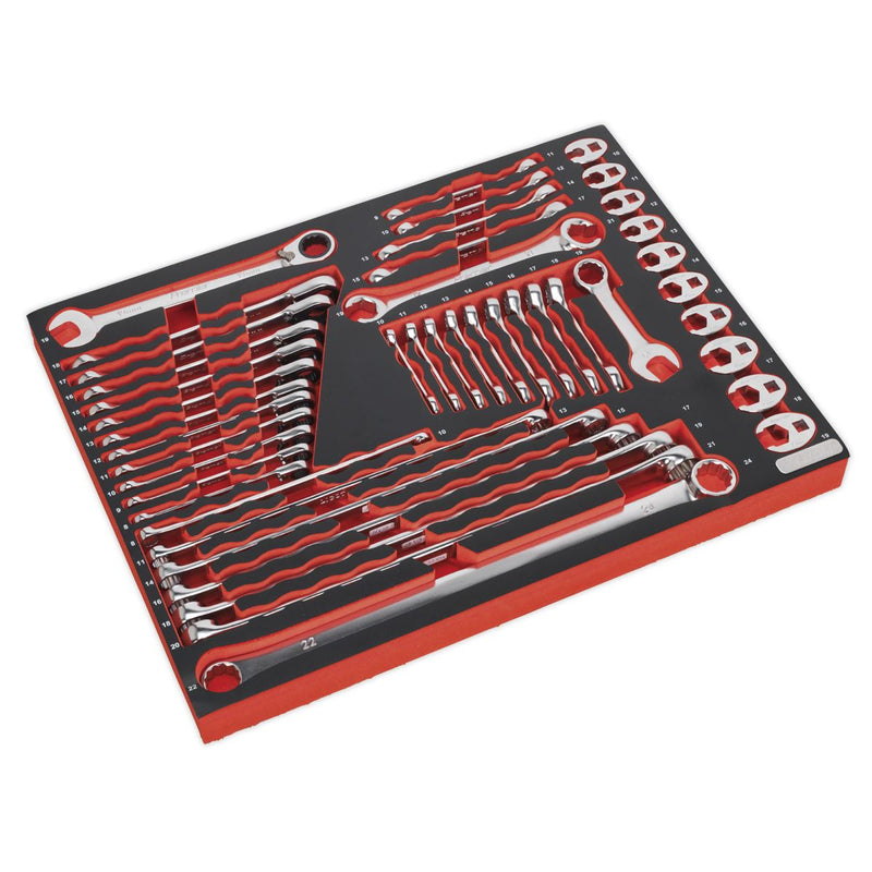 Sealey Tool Tray with Specialised Spanner Set 44pc TBTP11 Sealey - Dynamic Drive
