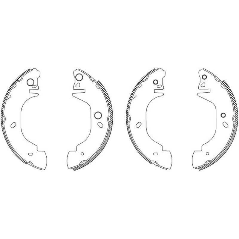 Mintex Brake Shoe Set Axle Kit fits Ford Transit 1994-2000 2.0 2.5