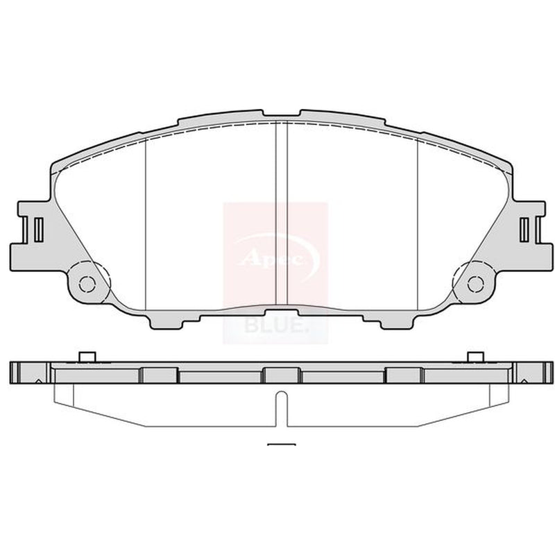 Apec Front Brake Pad Set fits Toyota Prius Phv 2016-2022 1.8