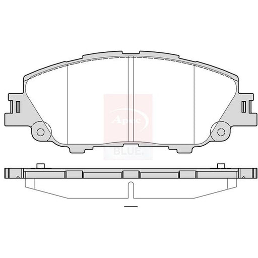 Apec Front Brake Pad Set fits Toyota Prius Phv 2016-2022 1.8