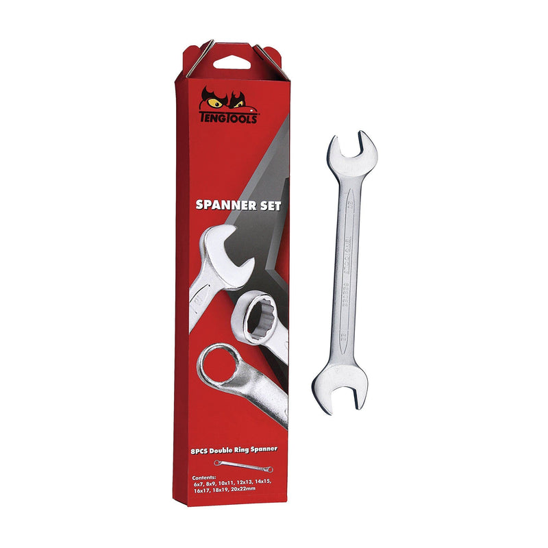 Teng Tools Double Open Ended Spanner Set 11 Pieces Teng Tools - Dynamic Drive