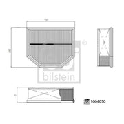 Febi Engine Air Filter 1004050