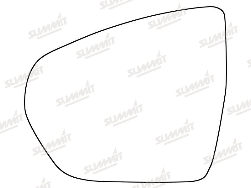 Summit Heated Base Plate With Standard Mirror Glass fits Vauxhall Grandland X 18 on LHS Summit - Bars 4 Cars