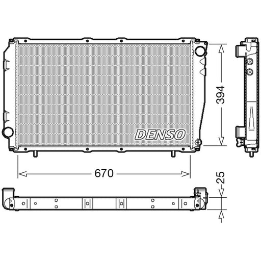 Denso Engine Radiator fits Subaru Impreza 1994-2000 2.0