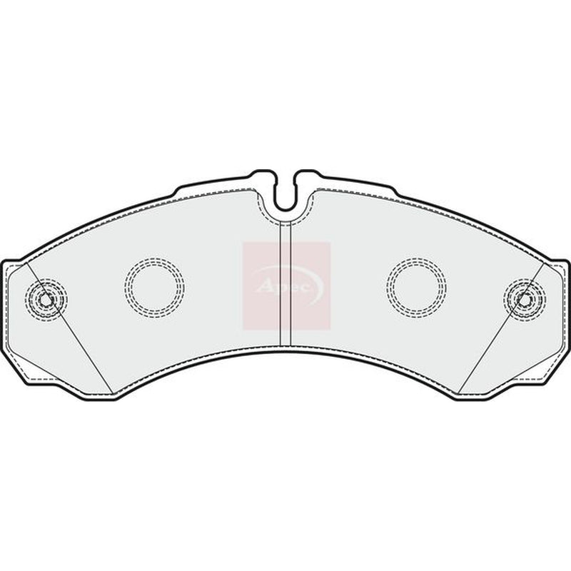 Apec Rear Brake Pad Set fits Nissan Cabstar 2006-2013