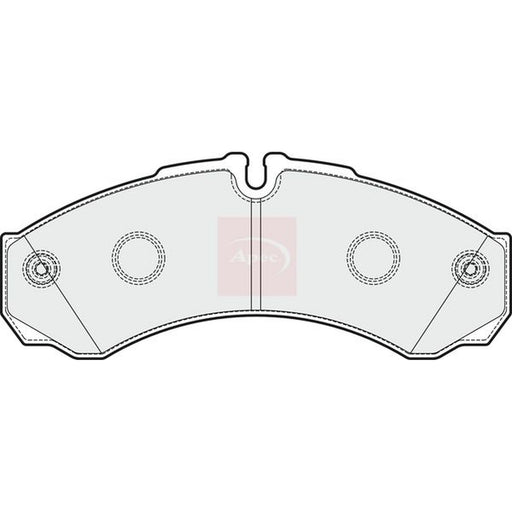 Apec Rear Brake Pad Set fits Nissan Cabstar 2006-2013