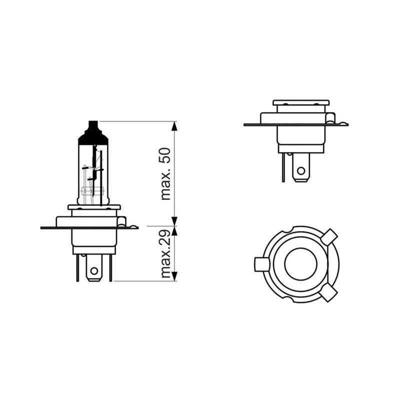 Bosch H19 12V 60/55W H19 Pure Light 1 987 302 092