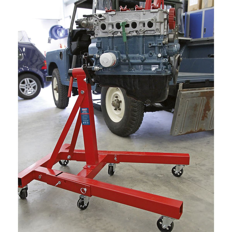 Sealey Folding Engine Stand 900kg ES900F Sealey - Dynamic Drive