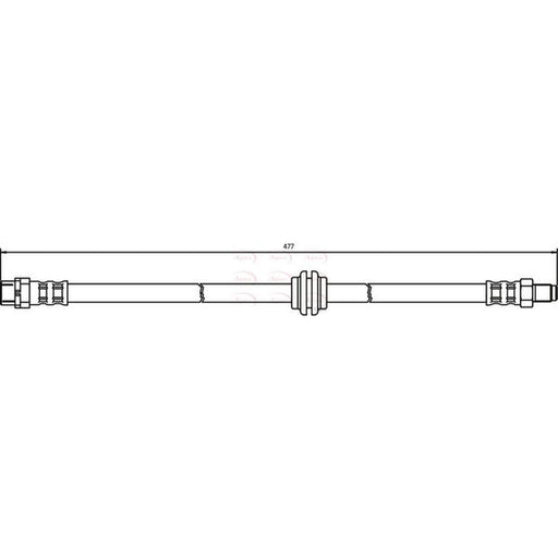 Apec Brake Hydraulic Hose Line Front fits BMW 3 1992-1999 3.0 3.2