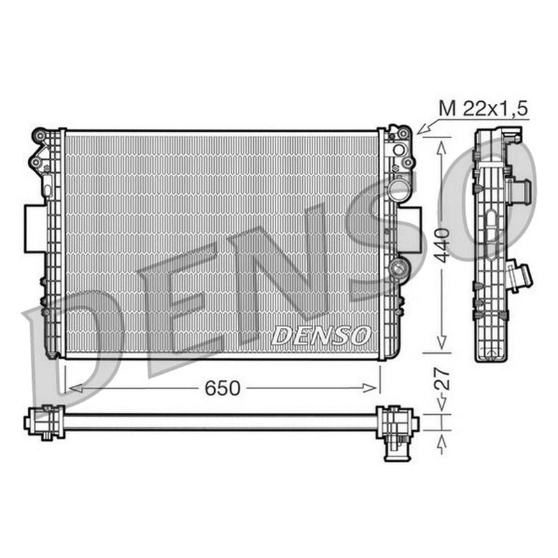 Denso Engine Radiator fits Iveco Daily III 1999-2007