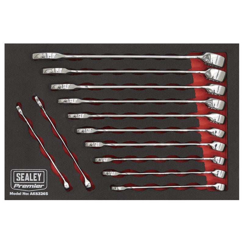 Sealey Combination Spanner Set 12pc Metric AK63265 Sealey - Dynamic Drive
