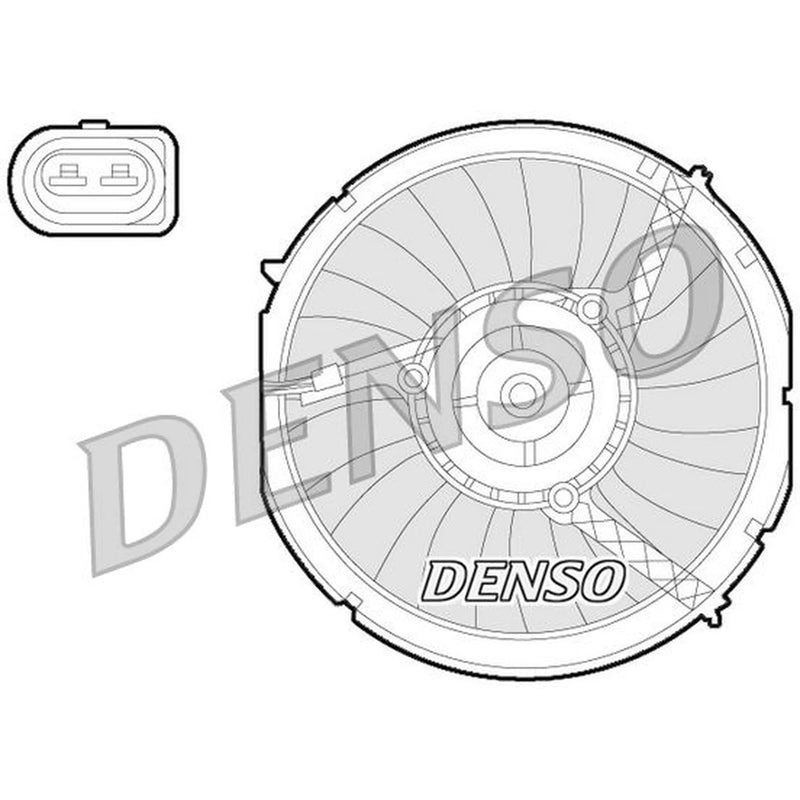 Denso Engine Cooling Fan fits Audi A4 B5 1997-2001