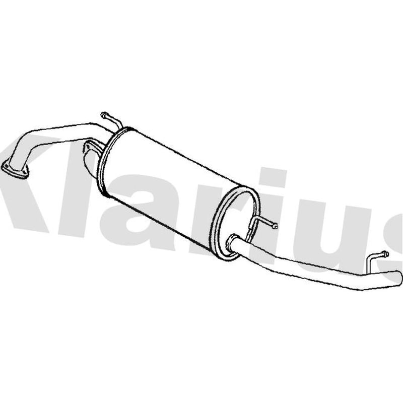 Klarius Box With Tail Pipe Rear fits Honda Civic VIII 2005-2011 2.2