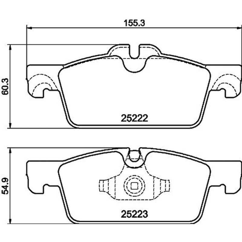 DON Front Brake Pad Set fits Peugeot 508 I 2010-2018 1.6 2.0 2.2