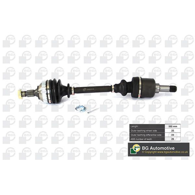 BGA CV Drive Shaft Driveshaft Front Left fits Citroën Bx 1988-1993
