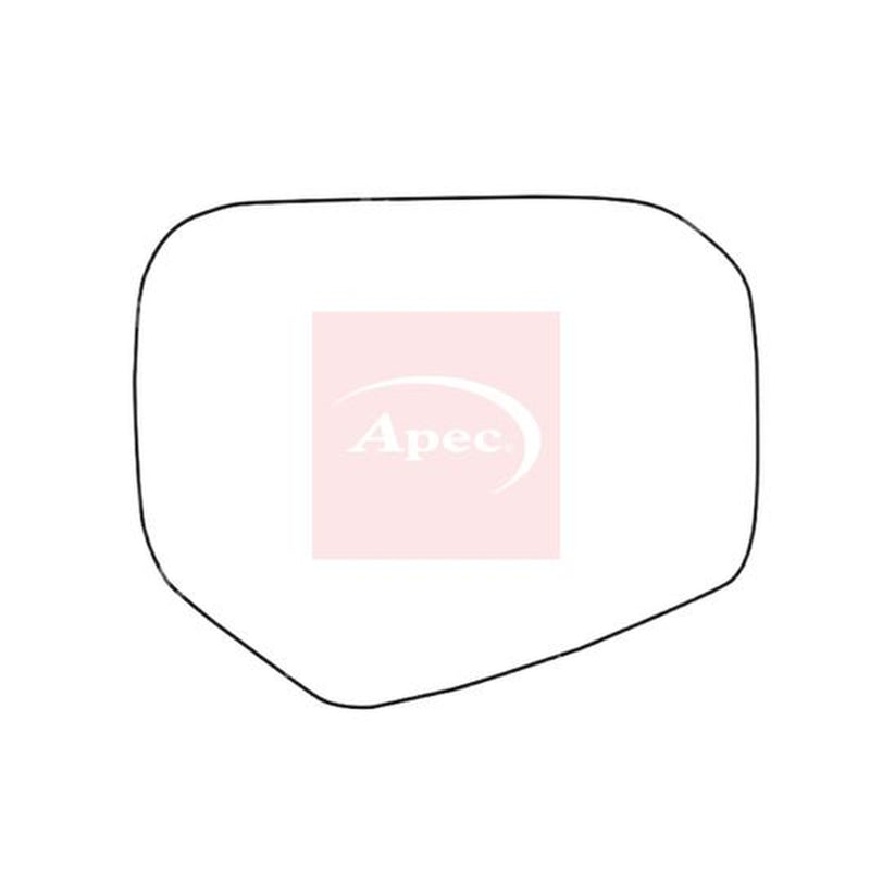 Apec Exterior Wing Mirror Glass Right fits Fiat Fullback Pickup 2016 on 2.4