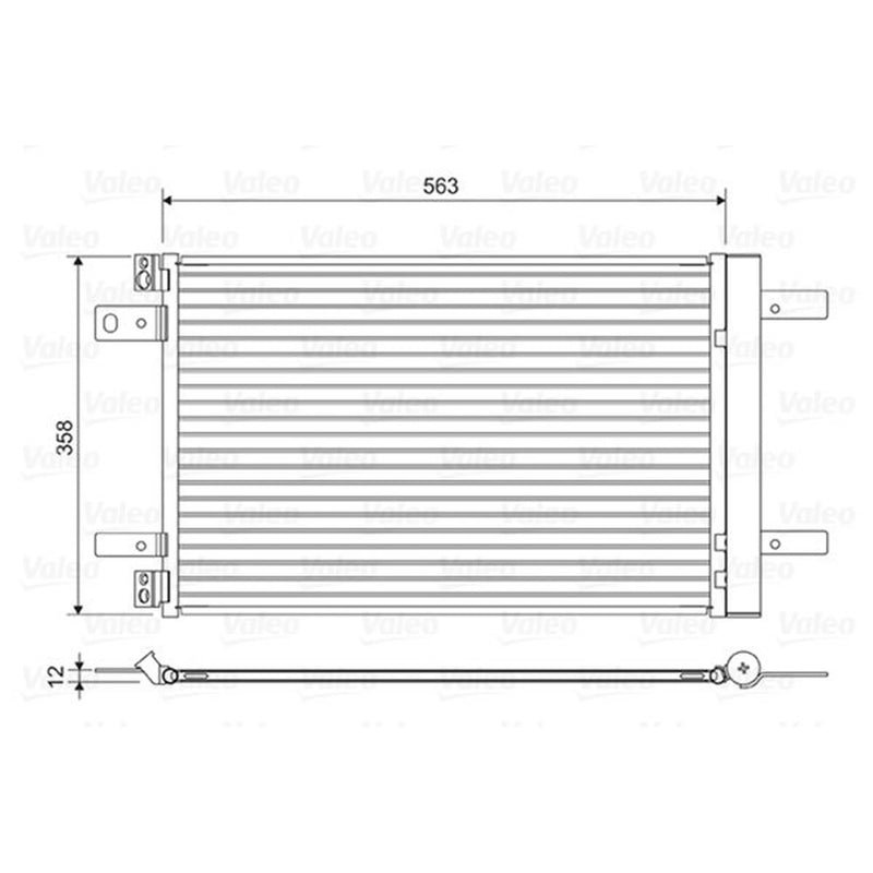 Valeo Air Conditioning Condenser 822550