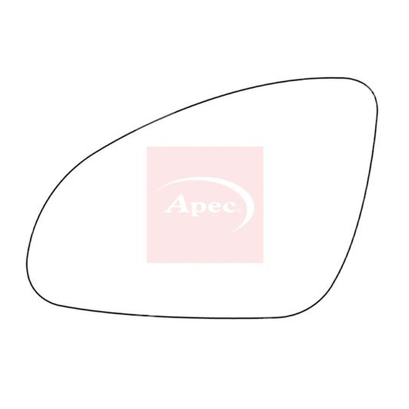 Apec Exterior Wing Mirror Glass Left fits Toyota Auris 2012-2018