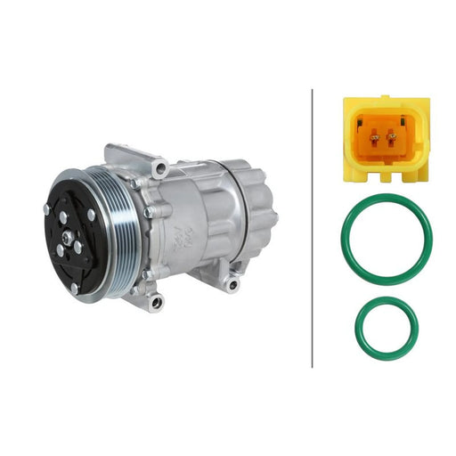 Hella Air Conditioning Compressor fits Citroën C2 2003-2012 1.1 1.4 1.6