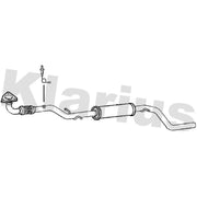 Klarius Box With Centre Pipe Centre fits Opel Meriva B 2010-2017 1.4