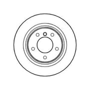 Abtex 2 x Vented Rear Brake Discs BD1241V-x2
