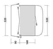 Outwell Fresno Driveaway Awning Grey Outwell - Dynamic Drive