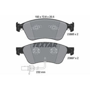 Textar Front Brake Pad Set 2388501