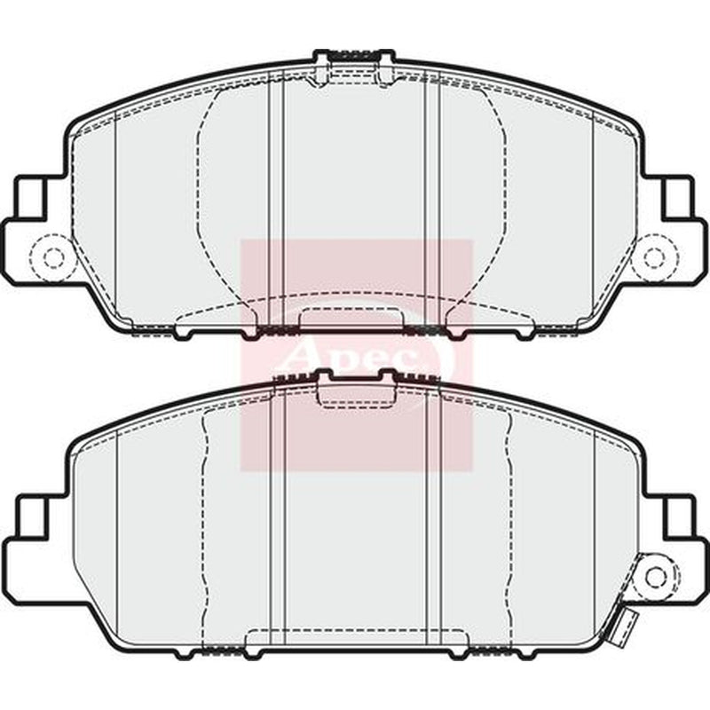 Apec Front Brake Pad Set fits Honda Accord IX 2012 on 3.5