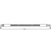 Borg & Beck Brake Hydraulic Hose Line outer BBH8427