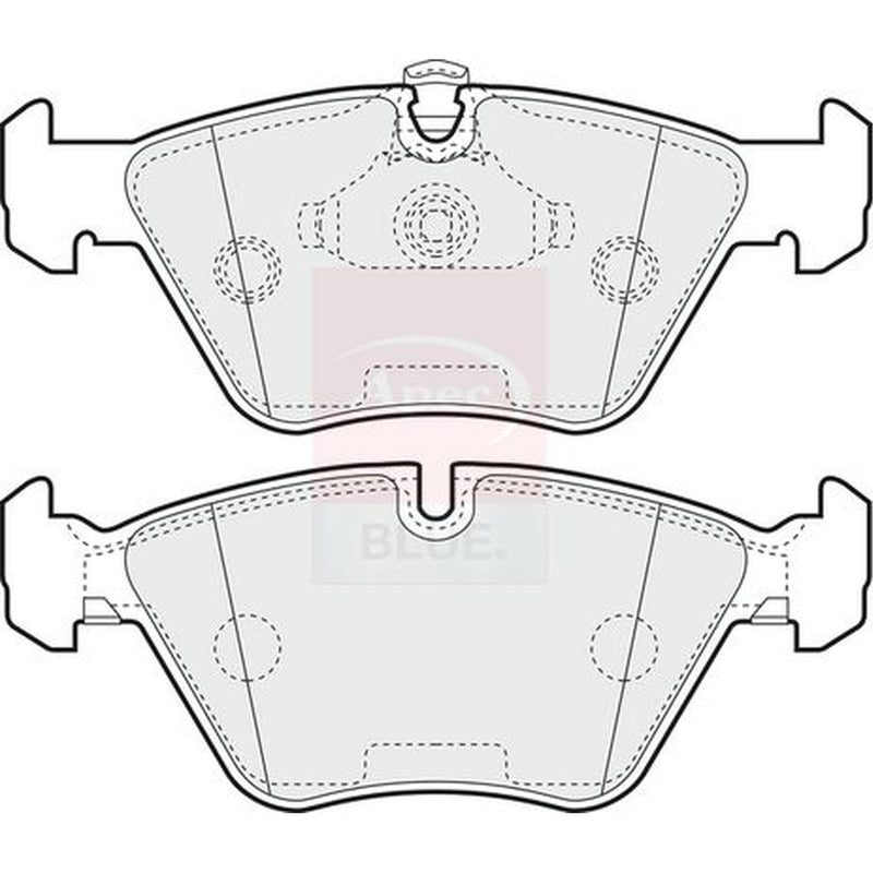 Apec Front & Rear Pads fits BMW 5 1995-2004