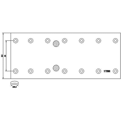 DON Don Cv Brake Lining Set fits Iveco Zeta 1983-1991