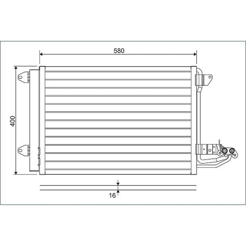 Valeo Air Conditioning Condenser 817777